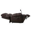 Recliner Chair with Phone Holder, Electric Power Lift Recliner with Motors Massage and Heat for Elderly, 3 Positions, 2 Side Pockets, Cup Holder