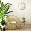 Seiko 16" Carrara Gold & White Glamorous Round Wall Clock, QXA760GLH - Seiko