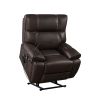 Recliner Chair with Phone Holder, Electric Power Lift Recliner with Motors Massage and Heat for Elderly, 3 Positions, 2 Side Pockets, Cup Holder