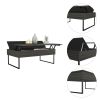 Suffolk Rectangle Lift Top Coffee Table Carbon Espresso - as Pic