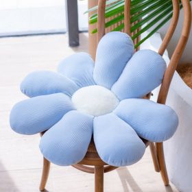 Bed and Breakfast Cushion Small Daisy Petal Cushion (Option: Blue Little Zou Ju-70cm)