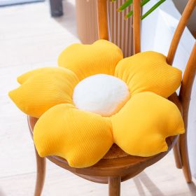 Bed and Breakfast Cushion Small Daisy Petal Cushion (Option: Yellow Little Zou Ju-70cm)