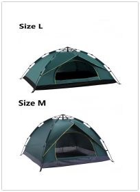 Automatic Tent Spring Type Quick Opening Rainproof Sunscreen Camping Tent (Option: Dark Green-M and L-No logo)