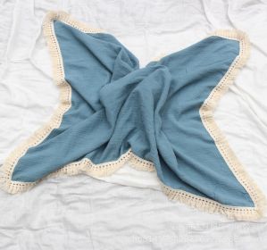 Baby Cotton Double Yarn Tassel Bath Towel (Option: Moran-100x120cm)