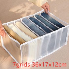 Underwear Storage Box Non-woven Fabric (Option: White-7grids 36x17x12cm)