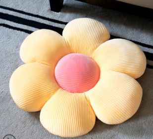 Bed and Breakfast Cushion Small Daisy Petal Cushion (Option: Flowers 6petals yellow-80cm)